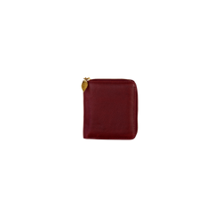 Compact and Elegant – Small Zip Around Wallet - Moroccan Ruby