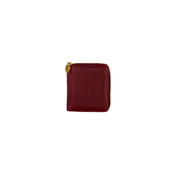 Compact and Elegant – Small Zip Around Wallet - Moroccan Ruby