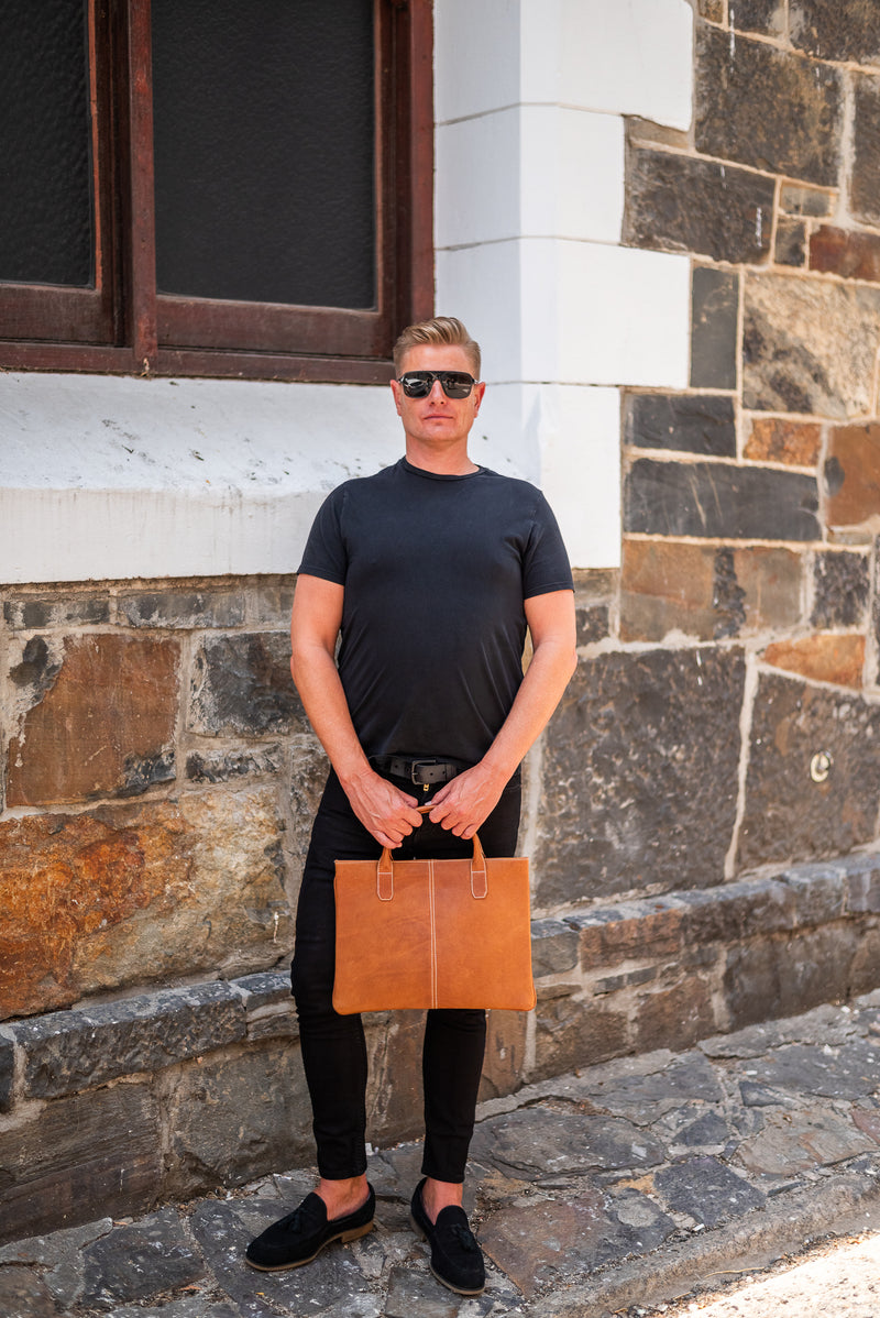 Men’s Laptop Bag  - Tan