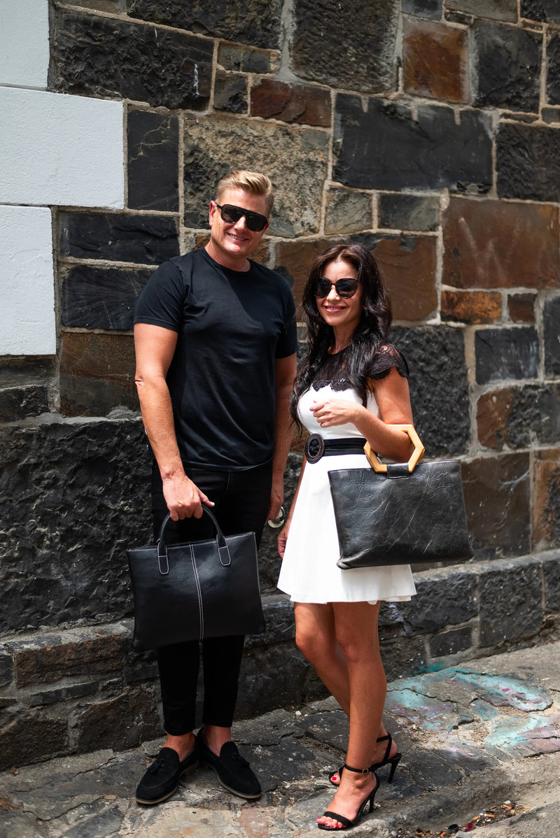 The Lady Laptop Bag - Vintage Black