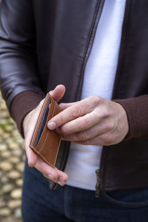 Men’s Credit Card Holder - Tan