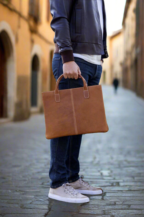 Men’s Laptop Bag  - Tan